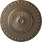 Ekena Millwork Lyon Ceiling Medallion (Fits Canopies up to 3 5/8"), Hand-Painted Warm Silver, 23 1/2"OD x 3 1/4"P CM23LYWSS - alternate 1